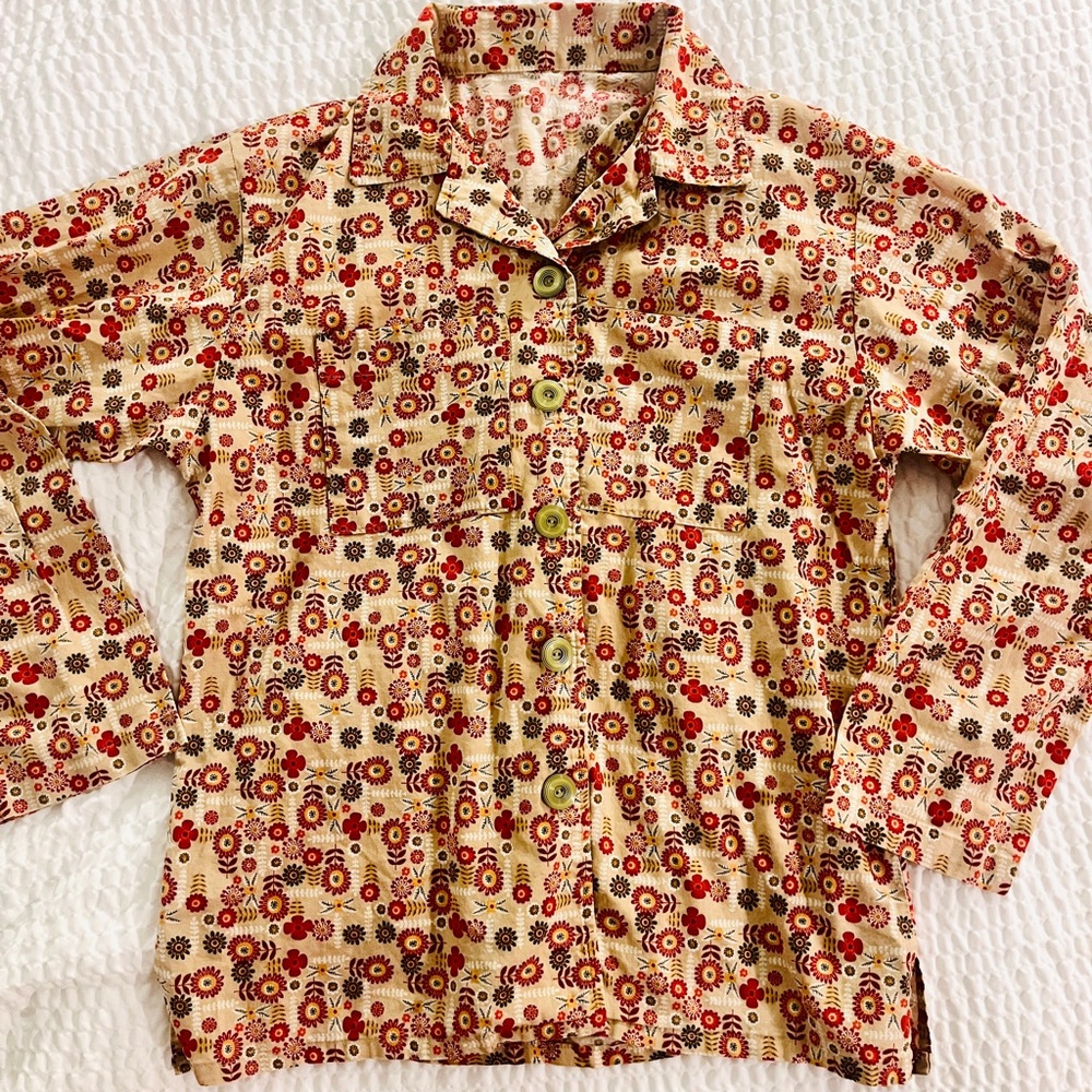 Vintage 1970’s Floral Button-Up Shirt
